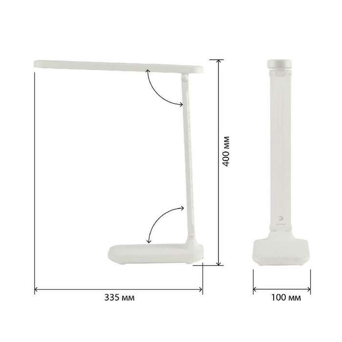 Настольная лампа NLED-495 Б0051472 (пластик, цвет белый) - купить Рабочие лампы по цене 1382.0