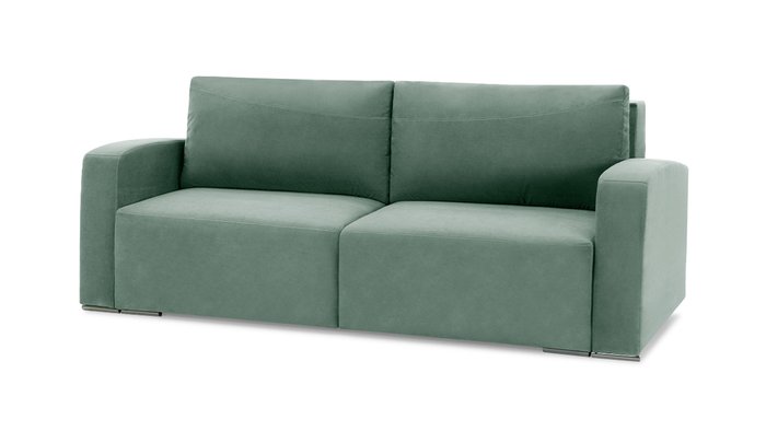 Прямой диван-кровать Окленд Лайт темно-мятного цвета - купить Прямые диваны по цене 45200