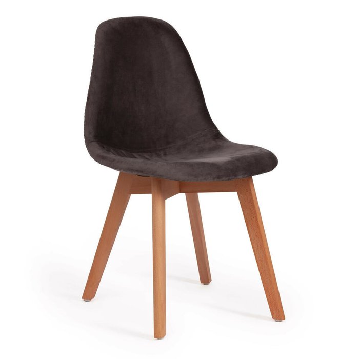 Комплект из четырех стульев Cindy серо-коричневого цвета - купить Обеденные стулья по цене 14680.0