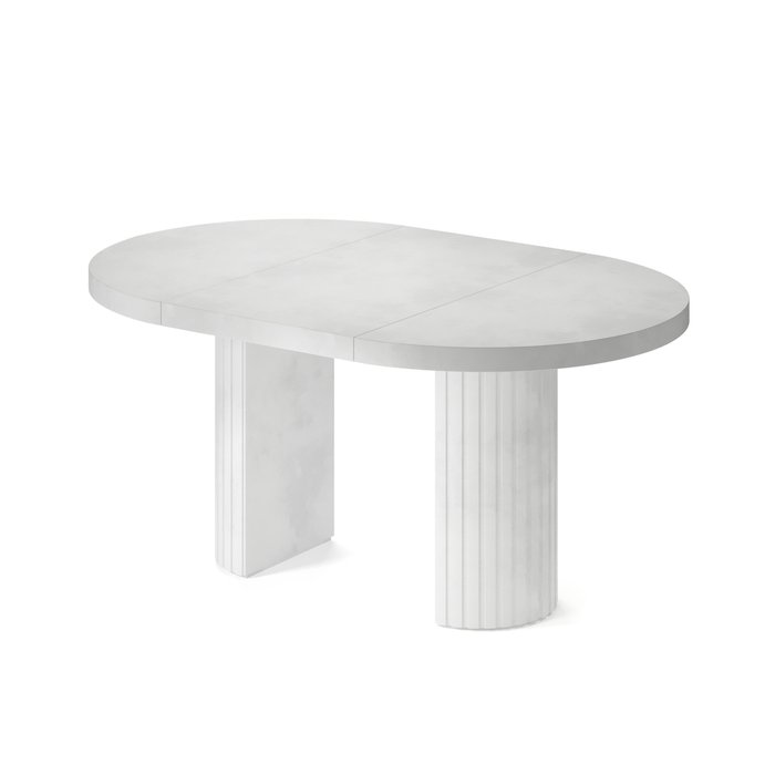 Обеденный стол раздвижной Регул L белого цвета - купить Обеденные столы по цене 136160.0