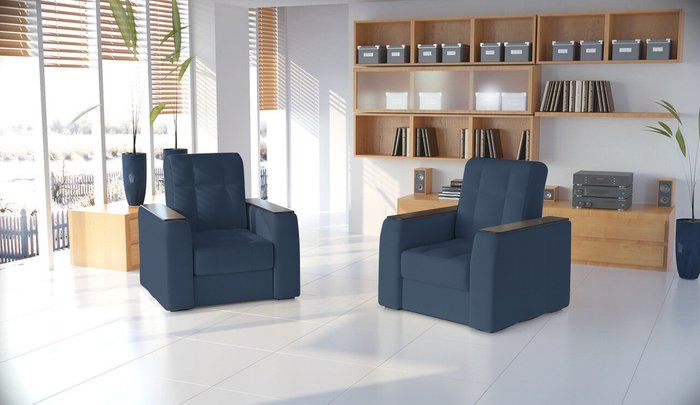 Кресло Регин синего цвета - лучшие Интерьерные кресла в INMYROOM