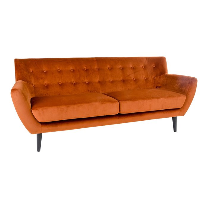 Диван трехместный Monte House Nordic оранжевого цвета - купить Прямые диваны по цене 78200.0