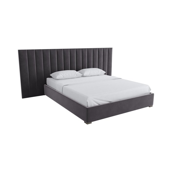 Кровать с подъемным механизмом Maxwell 160х200 темно-серого цвета