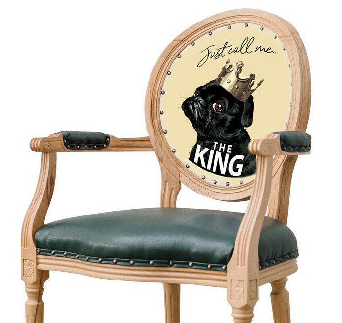 Стул King с сидением зеленого цвета - купить Обеденные стулья по цене 28800.0