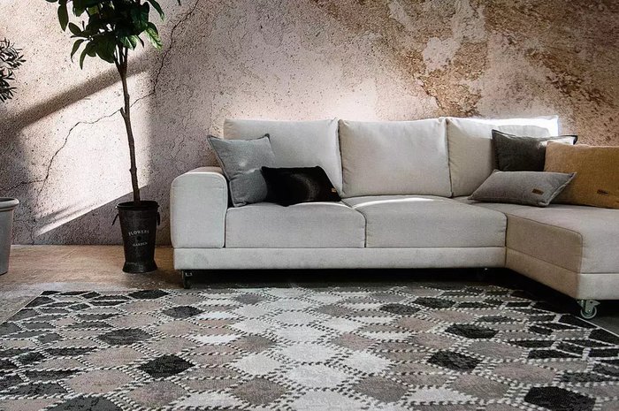 Ковер Mosaic 160x230 коричневого цвета - купить Ковры по цене 11500.0
