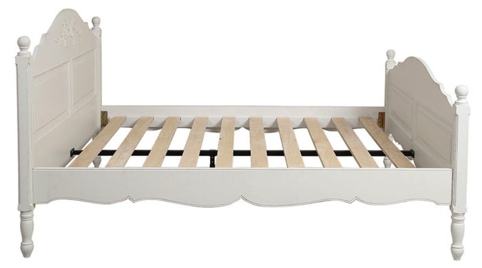 Кровать Марсель белого цвета 200х200   - купить Кровати для спальни по цене 135600.0