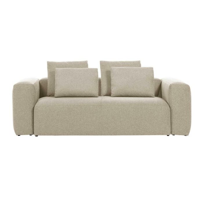 Диван прямой Beige Blok бежевого цвета
