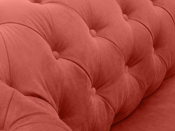 Диван Chesterfield корралового цвета - лучшие Прямые диваны в INMYROOM
