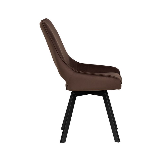 Стул вращающийся Галвес коричневого цвета - лучшие Обеденные стулья в INMYROOM