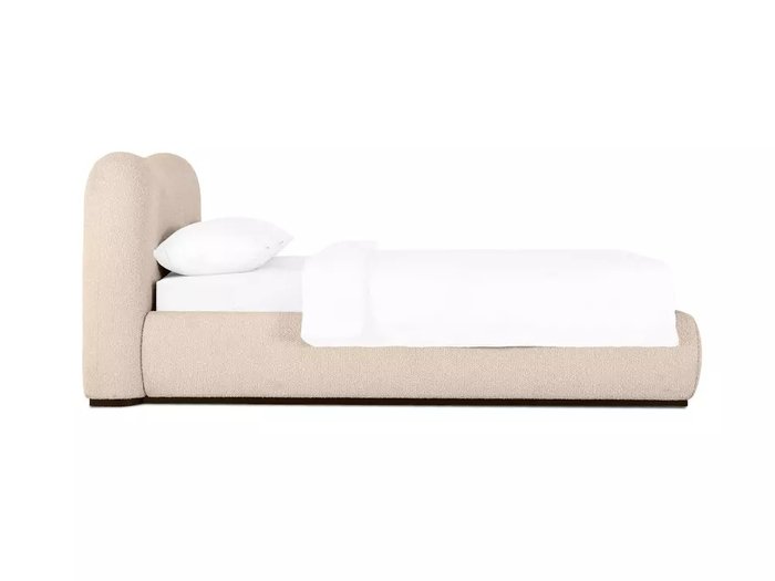Кровать Patti 160х200 светло-бежевого цвета без подъемного механизма - лучшие Кровати для спальни в INMYROOM
