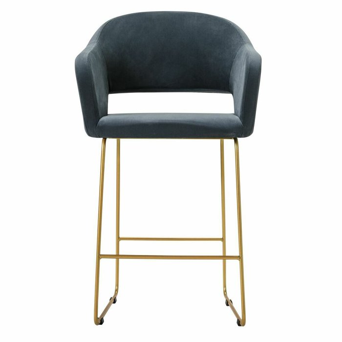 Полубарный стул Oscar тёмно-серого цвета - купить Барные стулья по цене 13860.0