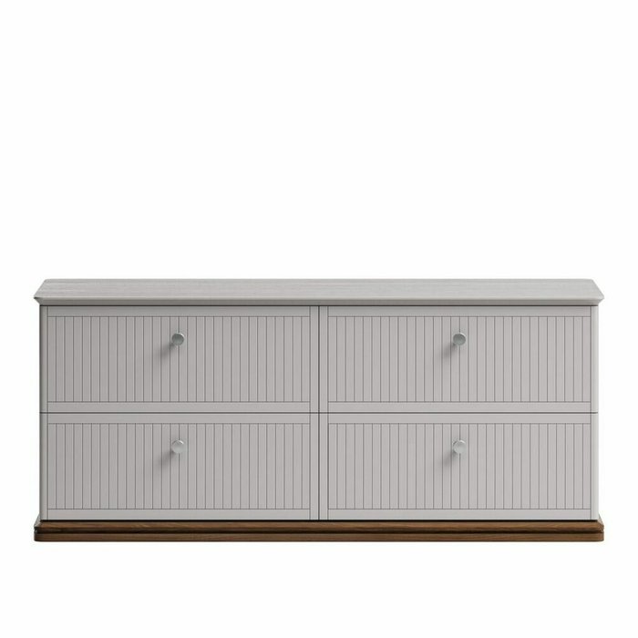 Комод Crystal CRD004 серого цвета на цоколе Комод Crystal CRD004 серого цвета на цоколе