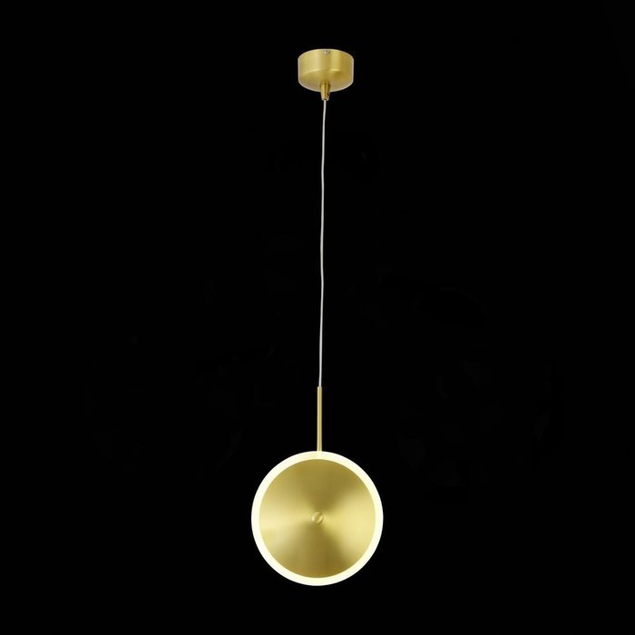 Подвесной светодиодный светильник  Imente  золотого цвета - лучшие Подвесные светильники в INMYROOM