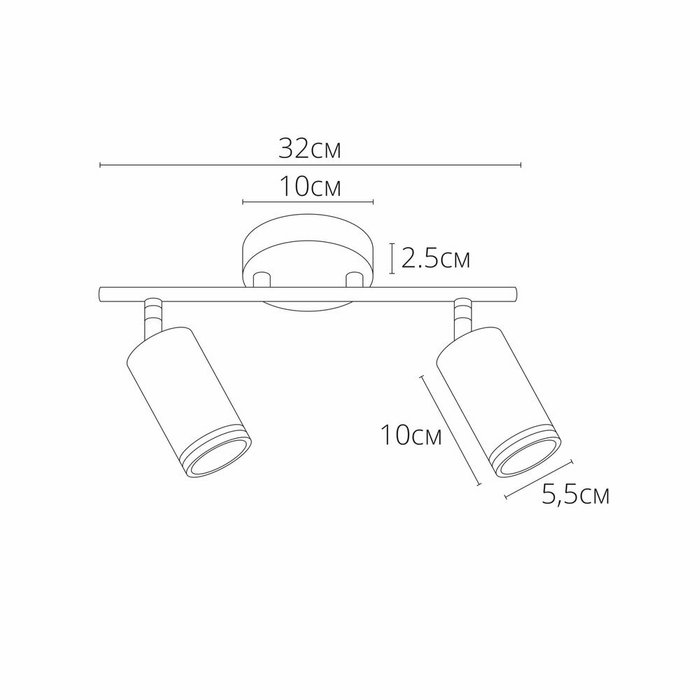 Спот Arte Lamp IMAI A2365PL-2WH - купить Встраиваемые споты по цене 2390.0 Спот Arte Lamp IMAI A2365PL-2WH - купить Встраиваемые споты по цене 2390.0