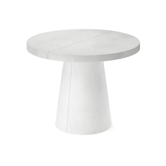 Обеденный стол раздвижной Кастра M белого цвета