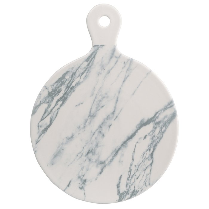 Сервировочная доска Marble бело-серого цвета