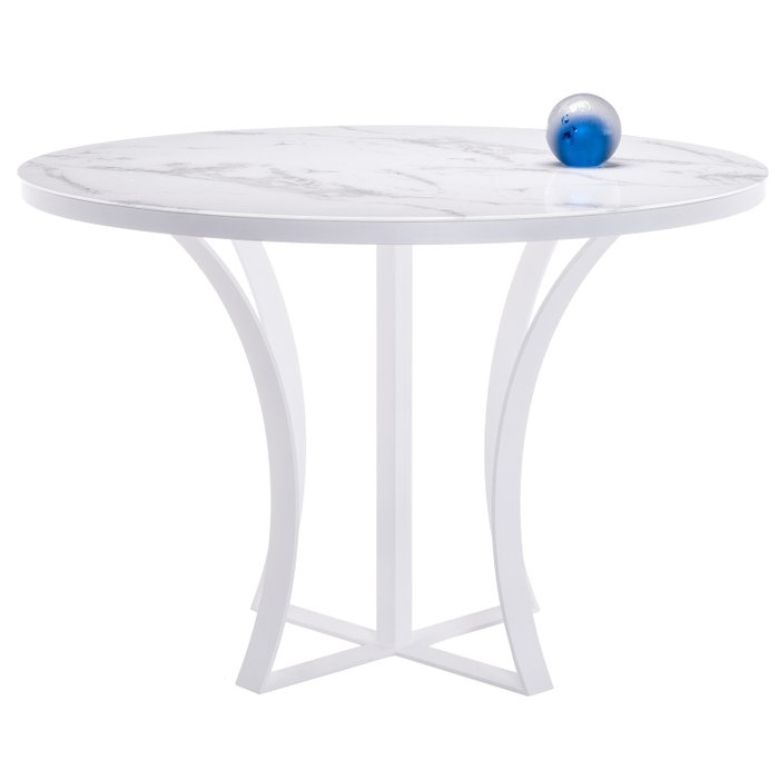 Обеденный стол Нейтон белого цвета - купить Обеденные столы по цене 30940.0
