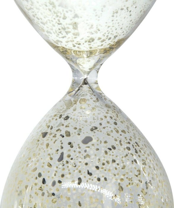 Декоративное изделие Песочные часы белого цвета - купить Часы по цене 1725.0