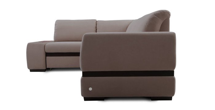 Угловой диван-кровать Миста коричневого цвета - лучшие Угловые диваны в INMYROOM