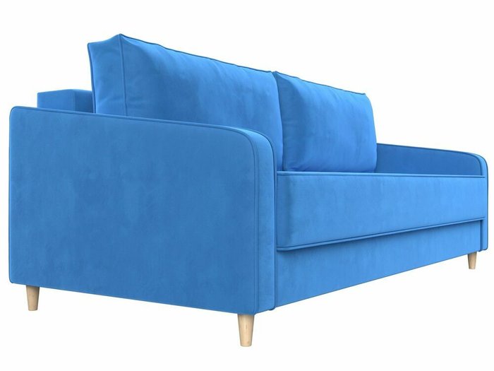 Прямой диван-кровать Варшава голубого цвета - лучшие Прямые диваны в INMYROOM