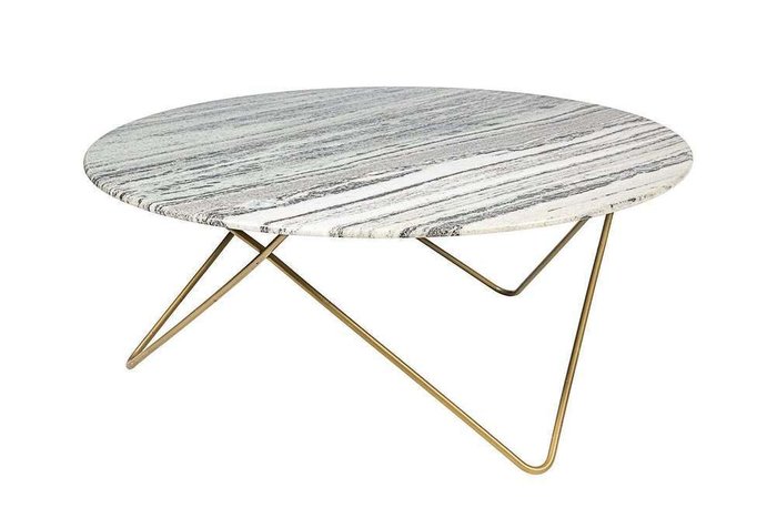 Приставной столик Simple Stone с мраморной столешницей  - купить Журнальные столики по цене 70390.0