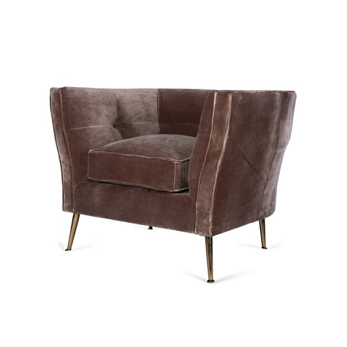 Кресло Luxury коричневого цвета