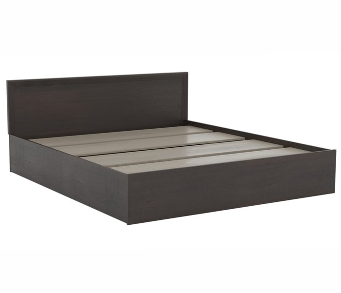 Кровать Адель 180х200 темно-коричневого цвета с ортопедическим матрасом - лучшие Кровати для спальни в INMYROOM