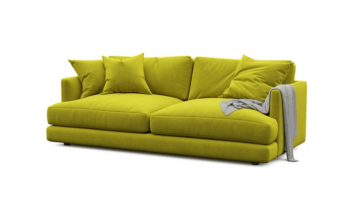 Диван-кровать Ибица желтого цвета - купить Прямые диваны по цене 46240.0