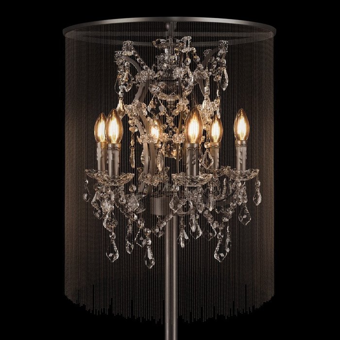 Торшер Vaille Crystal 10450F (металл, цвет графит) - лучшие Торшеры в INMYROOM