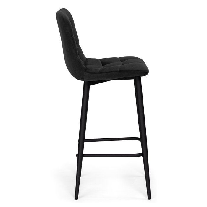 Полубарный стул Чилли К черного цвета - лучшие Барные стулья в INMYROOM