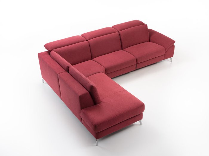 Угловой диван Logan красного цвета