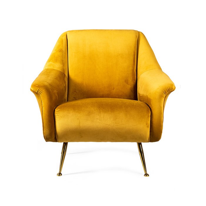 Кресло Caledonian желтого цвета - купить Интерьерные кресла по цене 47190.0