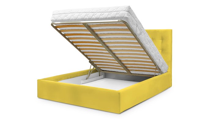 Кровать Адель 180х200 желтого цвета - купить Кровати для спальни по цене 60300.0