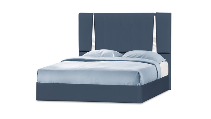 Кровать Эгина 160х200 синего цвета 