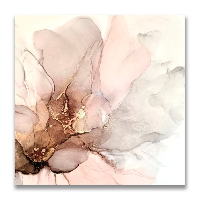 Картина на холсте Нежные цветы 60х60 см