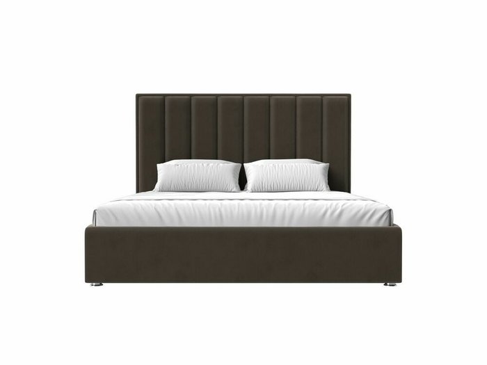 Кровать Афродита 180х200 коричневого цвета с подъемным механизмом - купить Кровати для спальни по цене 89999.0