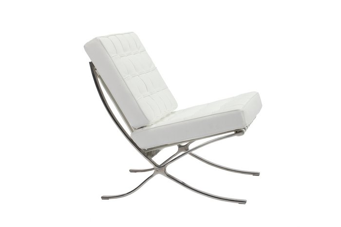 Детское кресло Barcelona Chair белого цвета - лучшие Детские стулья в INMYROOM