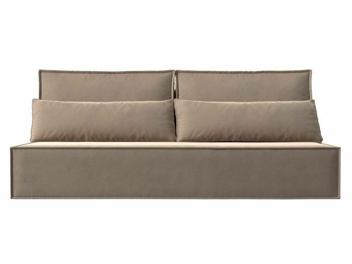 Прямой диван-кровать Фабио Лайт бежевого цвета - купить Прямые диваны по цене 26999.0