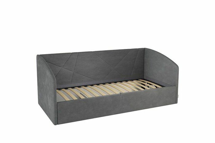 Кровать Бест 90х200 серого цвета с подъемным механизмом - купить Кровати для спальни по цене 25590.0