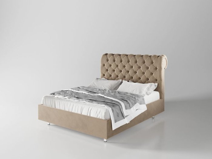 Кровать Версаль 180х200 бежевого цвета  с подъемным механизмом