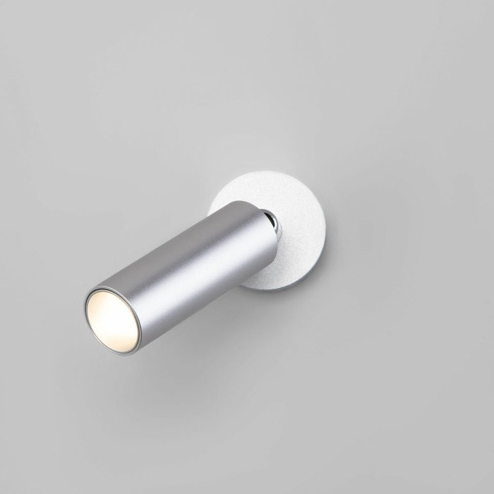Светодиодный светильник 20133/1 LED серебро Pin - купить Накладные споты по цене 1600.0