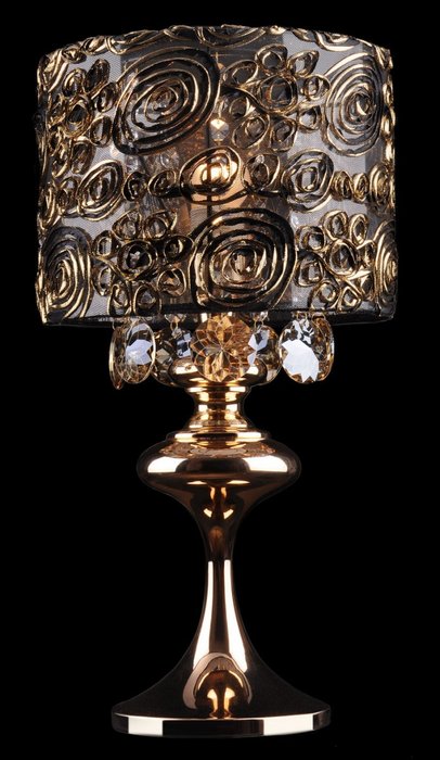 Настольная лампа Eurosvet золото/тонированный хрусталь Strotskis