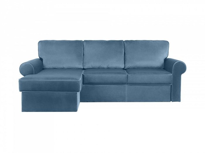 Угловой диван-кровать Murom синего цвета