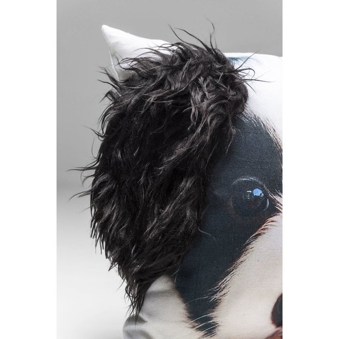 Подушка Mr Terrier черно-белого цвета - купить Декоративные подушки по цене 4370.0
