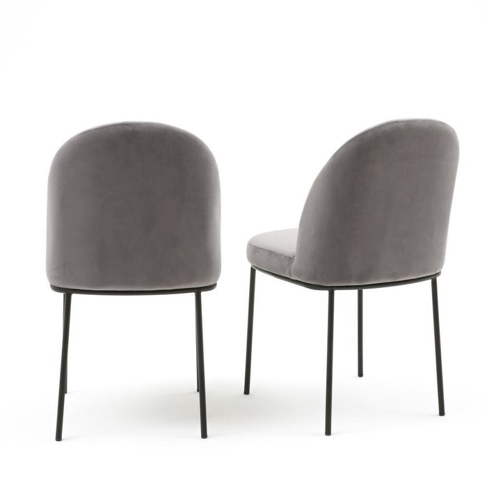 Комплект из двух стульев Topim серого цвета - купить Обеденные стулья по цене 41859.0