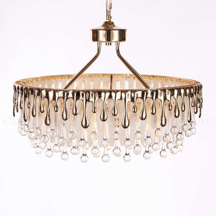 Подвесная люстра CAPULETTI C8 золотого цвета - купить Подвесные люстры по цене 102480 Подвесная люстра CAPULETTI C8 золотого цвета - купить Подвесные люстры по цене 102480