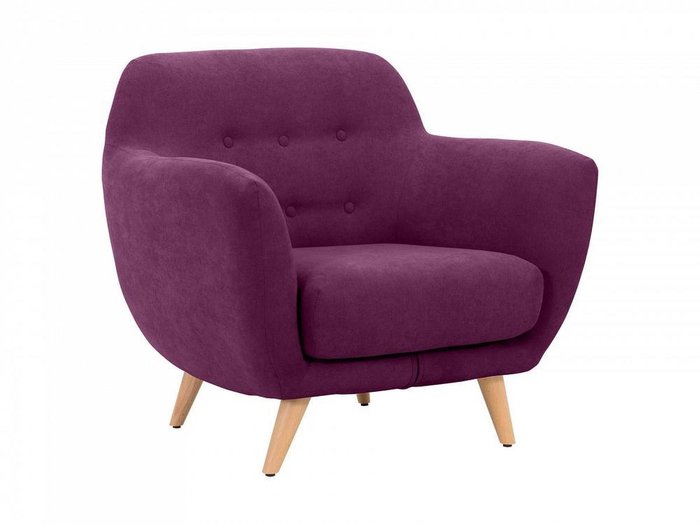 Кресло Loa фиолетового цвета - купить Интерьерные кресла по цене 40860.0