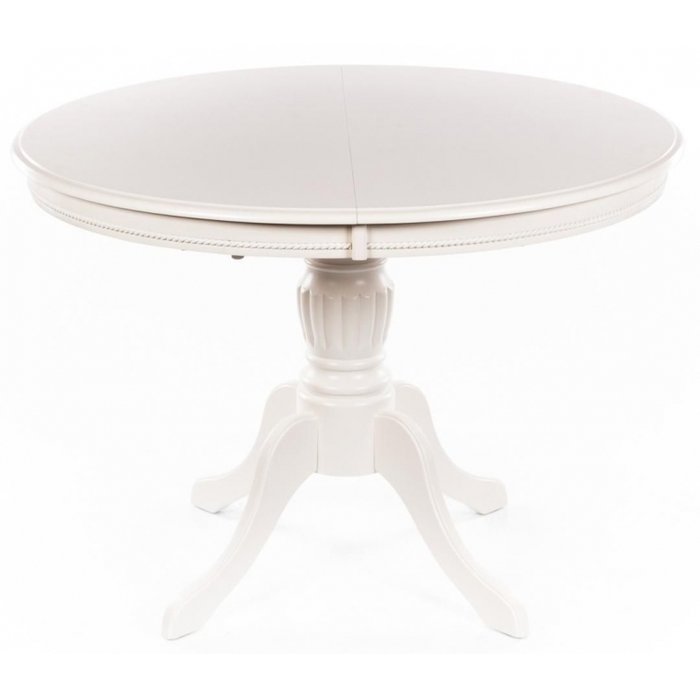 Раздвижной обеденный стол Лилия светло-бежевого цвета - лучшие Обеденные столы в INMYROOM