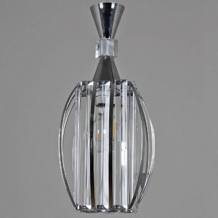 Подвесной светильник 03868-0.4-01 CH (стекло, цвет прозрачный) - лучшие Подвесные светильники в INMYROOM