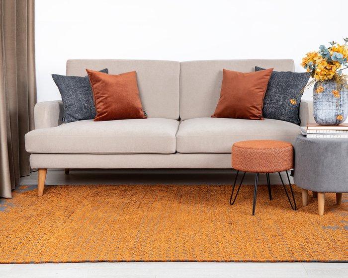 Декоративная подушка Lecco Terra 45х45 коричневого цвета - купить Декоративные подушки по цене 1127.0